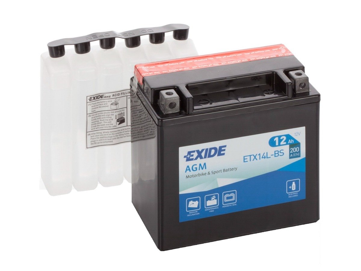 Battery 12V  12Ah YTX14L-BS EXIDE 