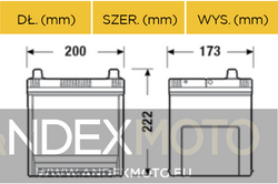 Akumulator 12V 50Ah CENTRA PLUS CB504