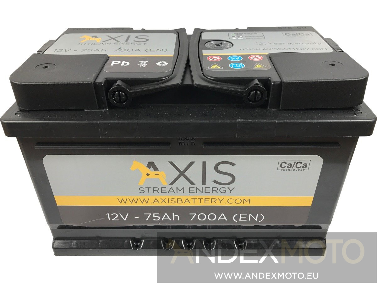 Akumulator AXIS 12V 75Ah 700A