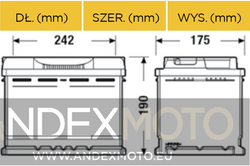 Akumulator 12V 60Ah CENTRA START-STOP EFB CL600