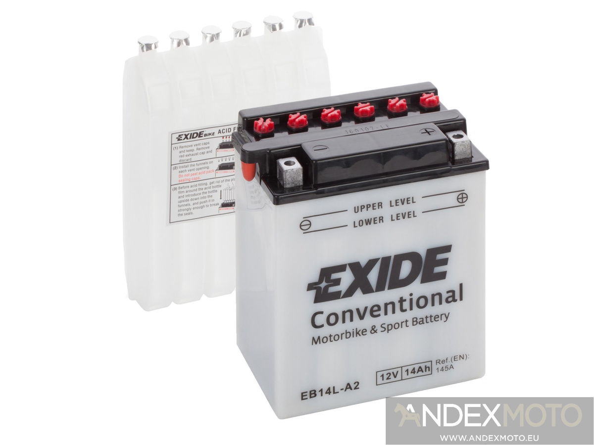 Battery 12V  14Ah YB14L-A2 EXIDE 