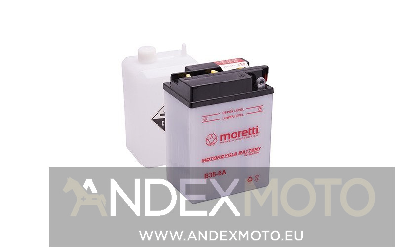 Akumulator kwasowo-ołowiowy B38-6A 6V 13Ah Moretti