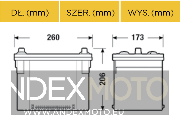 Akumulator 12V 50Ah CENTRA START-STOP AGM CK508