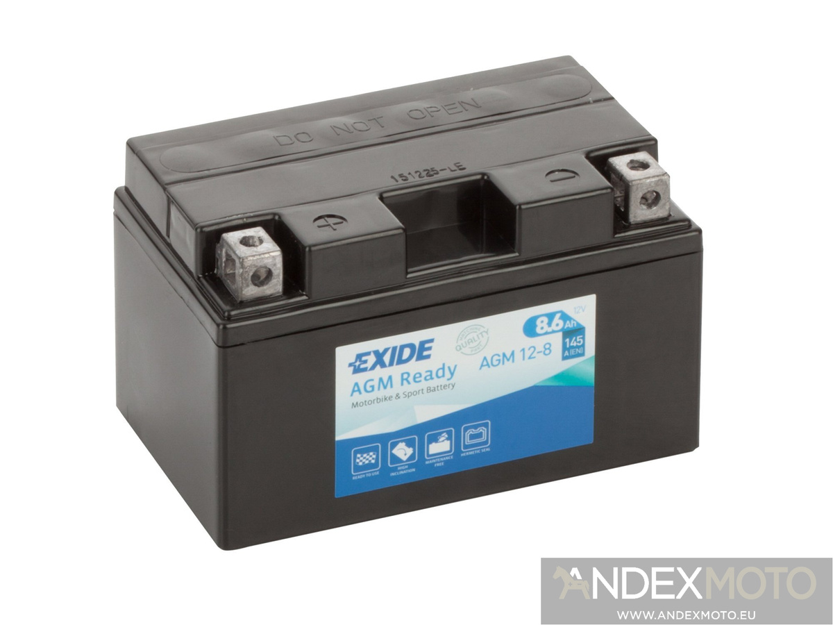 Akumulator EXIDE AGM12-8 (YTX7A-BS YTR9-BS) 8,6Ah 