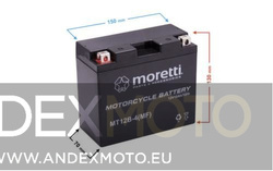 Akumulator AGM (Gel) MT12B 10 Ah  Moretti