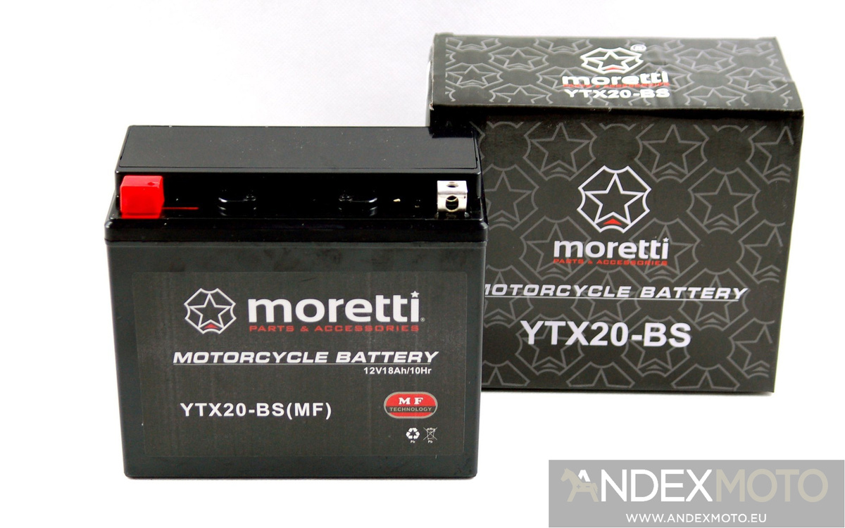 Akumulator AGM (Gel) MTX20-BS 18 Ah  Moretti