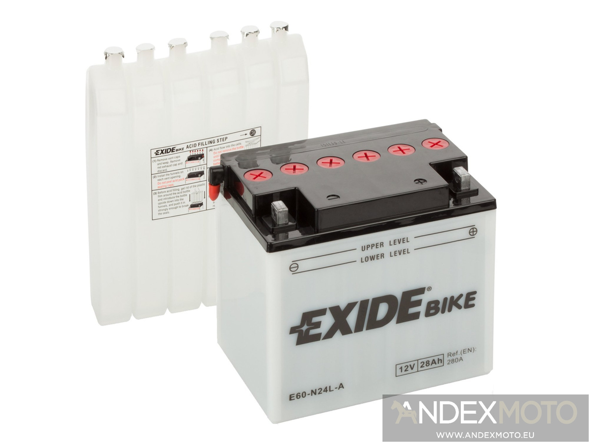 Battery 12V  28Ah Y60-N24L-A EXIDE 