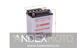 Akumulator kwasowo-ołowiowy 12N14-3A 14 Ah Moretti