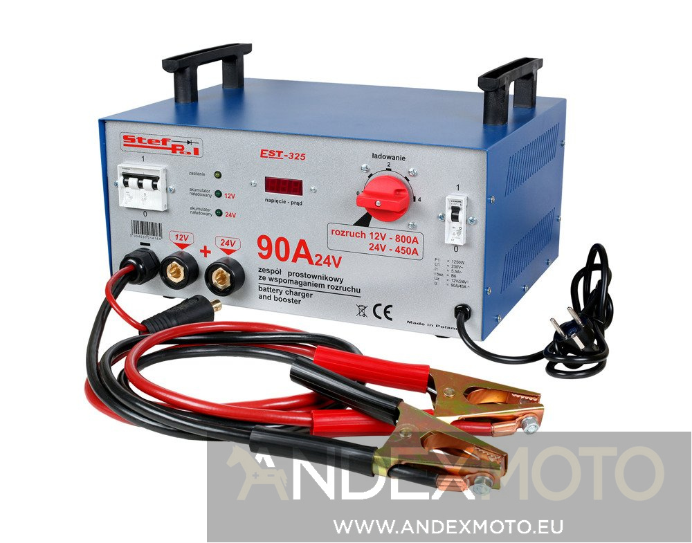 Prostownik EST-325 12V/24V/90A
