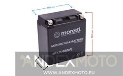 Akumulator AGM (Gel) MTX16 14 Ah  Moretti