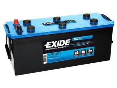 Battery 12V 142Ah EXIDE DUAL ER650