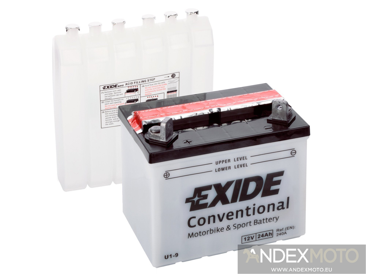 Akumulator EXIDE U1-9 12V 24Ah Kosiarka