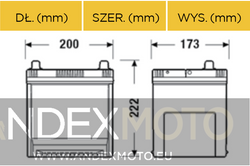 Akumulator 12V 50Ah CENTRA PLUS CB505