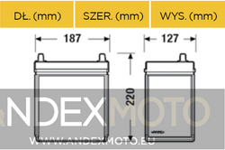 Akumulator 12V  35Ah CENTRA PLUS CB356