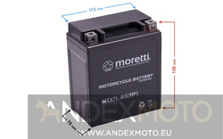 Akumulator AGM (Gel) MTX7L-BS 7 Ah  Moretti