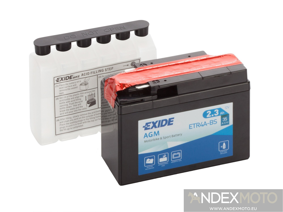 Akumulator EXIDE ETR4A-BS YTR4A-BS CTR4A-BS 2,3Ah