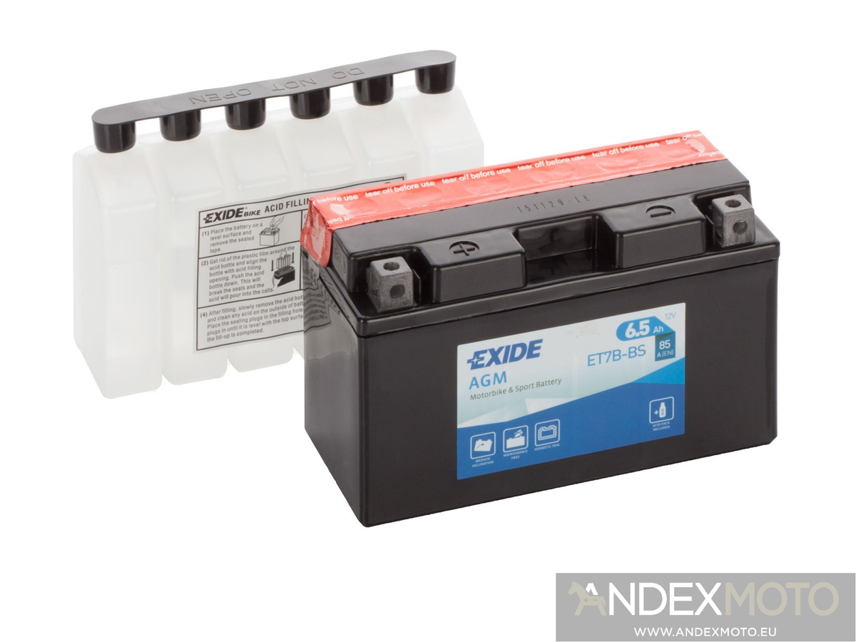 Akumulator EXIDE ET7B-BS YT7B-BS CT7B-BS 6,5Ah