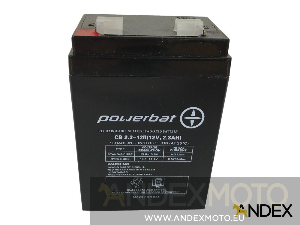 Battery 12 V   2,3 Ah VRLA