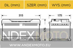 Akumulator 12V  75Ah CENTRA START-STOP EFB CL752