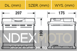 Akumulator 12V 50Ah CENTRA PLUS CB501