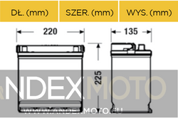 Akumulator 12V 45Ah CENTRA FUTURA CARBON CA456