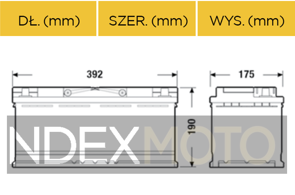 Akumulator 12V 110Ah CENTRA PLUS CB1100