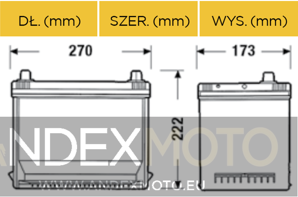 Akumulator 12V 75Ah CENTRA FUTURA CA754 S4026 E23