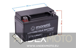 Akumulator AGM (Gel) GEL_MTX7A-BS 7 Ah Moretti