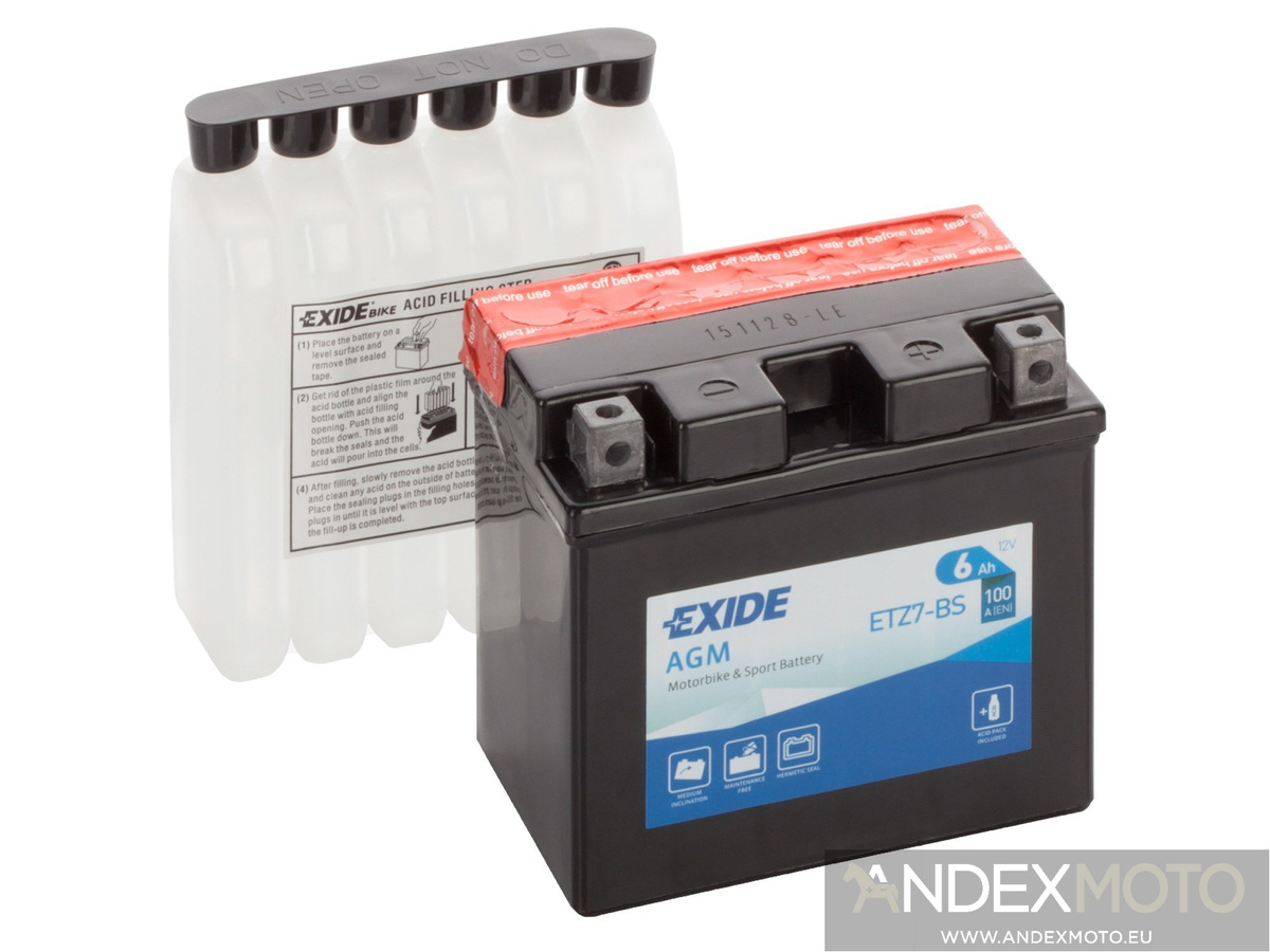 Battery 12V   6Ah YTZ7-BS EXIDE 