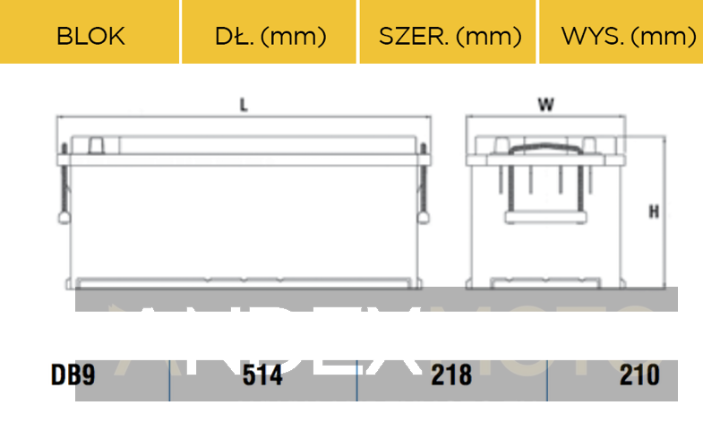 Akumulator ciężarowe AXIS 12V 170Ah 950A A170