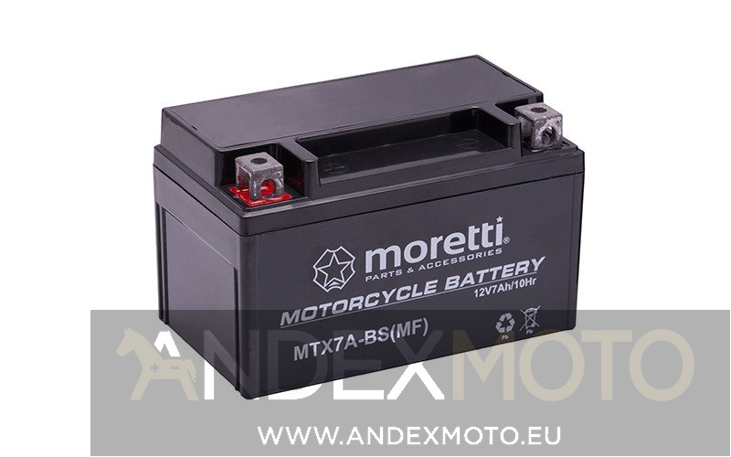 Akumulator AGM (Gel) GEL_MTX7A-BS 7 Ah Moretti