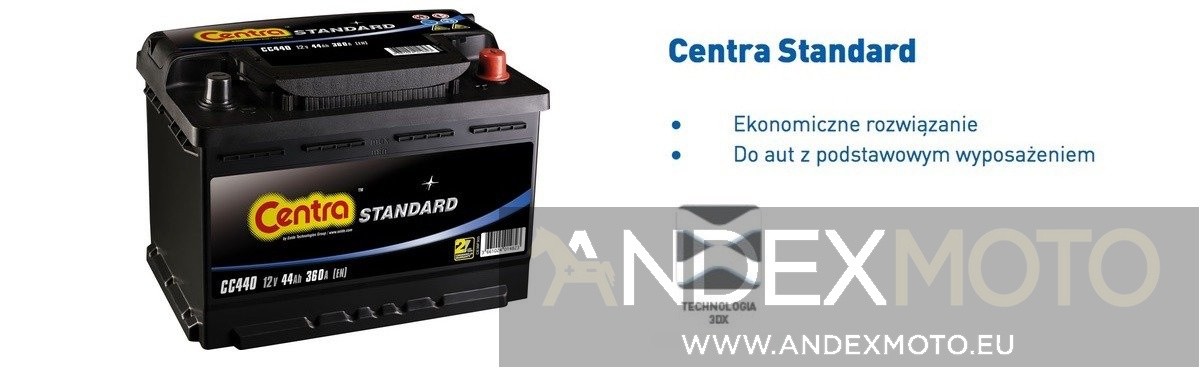 Akumulator 12V 40Ah CENTRA STANDAR CC400 S4000 B35