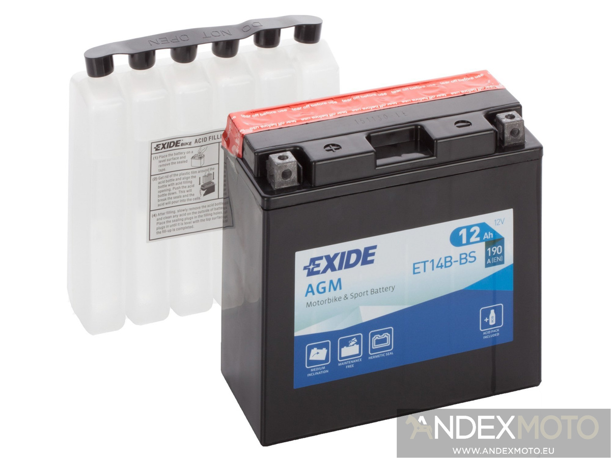 Akumulator EXIDE ET14B-BS YT14B-BS CT14B-BS 12Ah