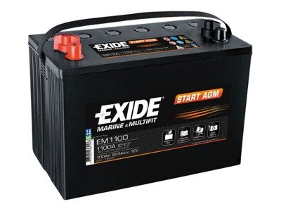 Battery 12V 100Ah EXIDE START AGM EM1100