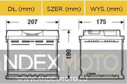 Akumulator 12V 44Ah VOLTMASTER 54459