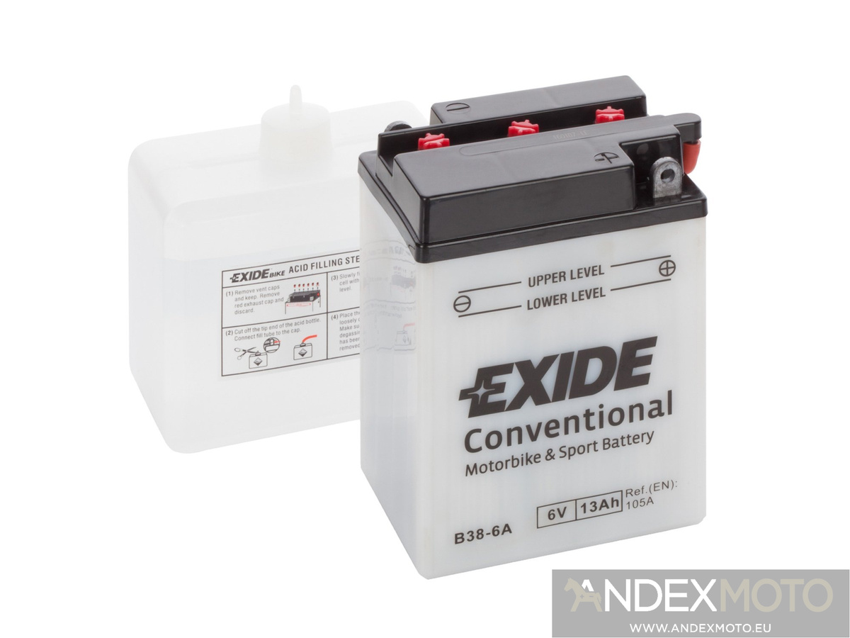 Battery 6V  14Ah B38-6A EXIDE 