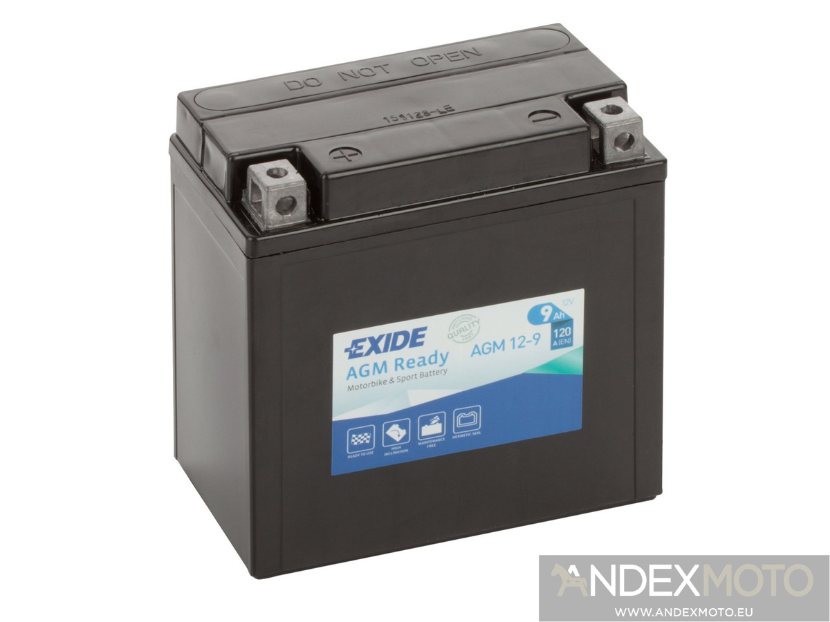 Akumulator EXIDE AGM12-9 (12N7-4B 12N9-4B-1) 9Ah 