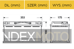 Akumulator AXIS 12V 100Ah 800A