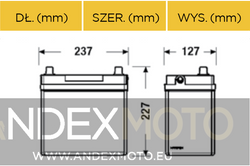 Akumulator 12V 45Ah CENTRA PLUS CB456