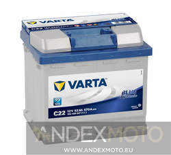 Akumulator 12V 52Ah C22 VARTA Blue
