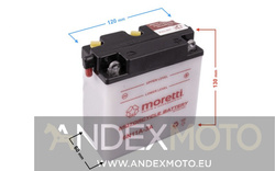 Akumulator kwasowo-ołów. 6N11A-3A 6V 11Ah Moretti