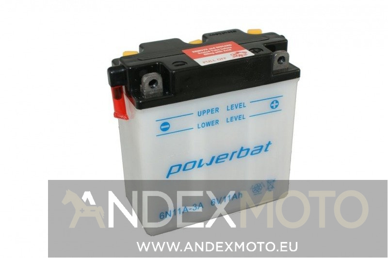 Battery 6 V 11 Ah POWERBAT 6N11A-3A