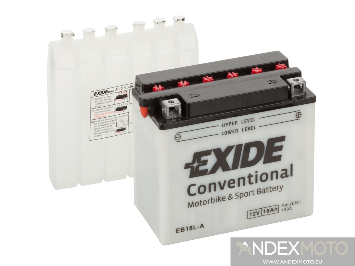 Akumulator EXIDE EB18L-A YB18L-A CB18L-A 18Ah