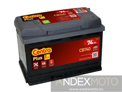 Akumulator 12V 74Ah CENTRA PLUS CB740