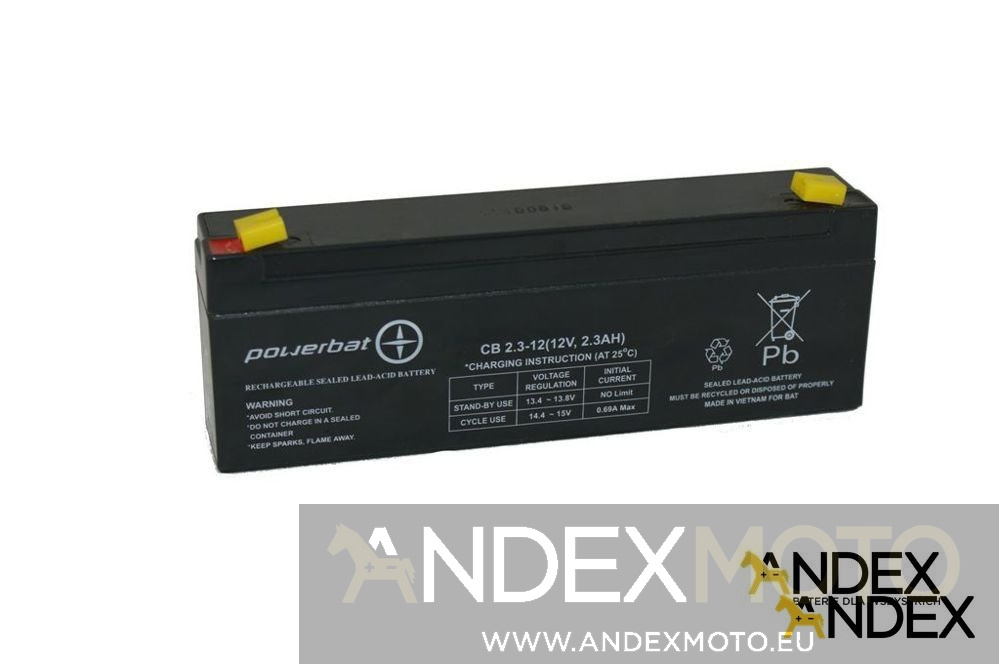 Battery 12 V   2,3 Ah VRLA
