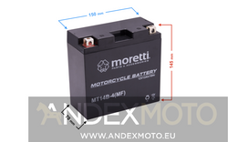 Akumulator AGM (Gel) MT14B 12 Ah  Moretti