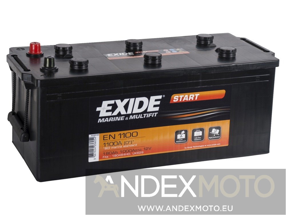 Battery 12V 180Ah EXIDE START EN1100