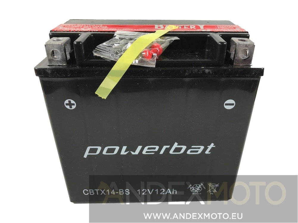 Akumulator Powerbat 12Ah CBTX14-BS YTX14-BS ETX14-
