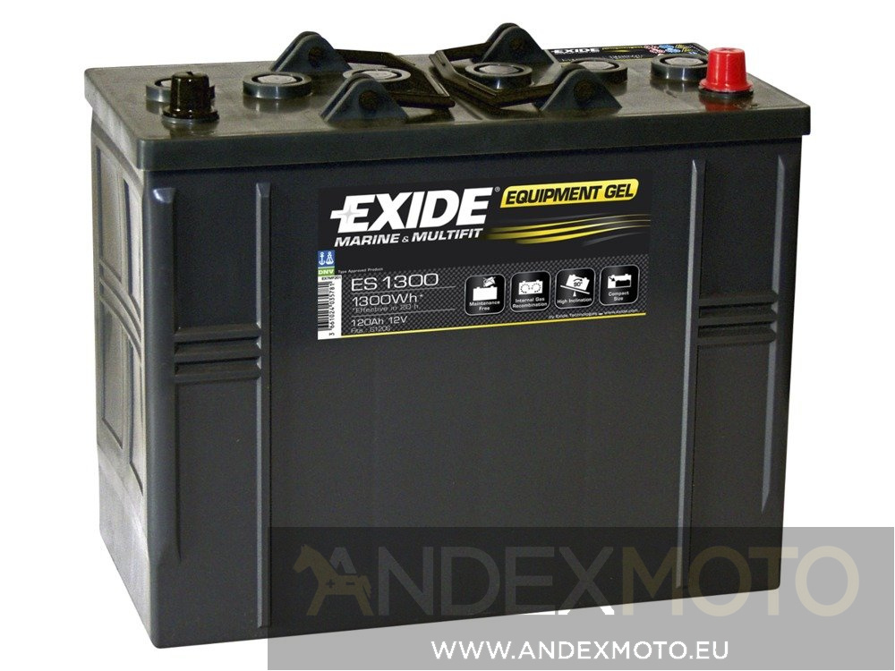 Battery 12V 120Ah EXIDE EQUIPMENT GEL ES1300