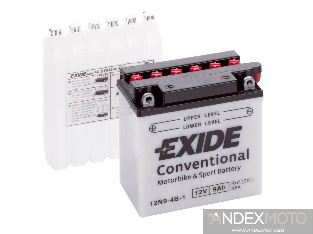 Akumulator EXIDE 12N9-4B-1 (YB9-B) 12V 9Ah